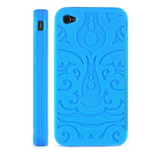 Tribal Pattern Silicone Case for iPhone 4